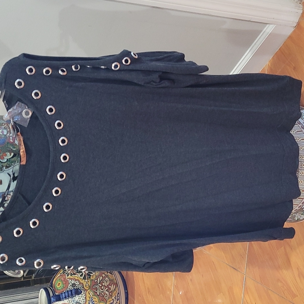 Belldini Gorgerous Charcoal color Top
